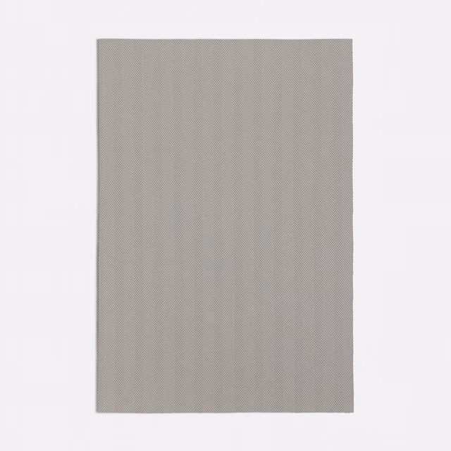 Olmo Light Grey swatch with fine vertical ribbing in a cool pale grey tone