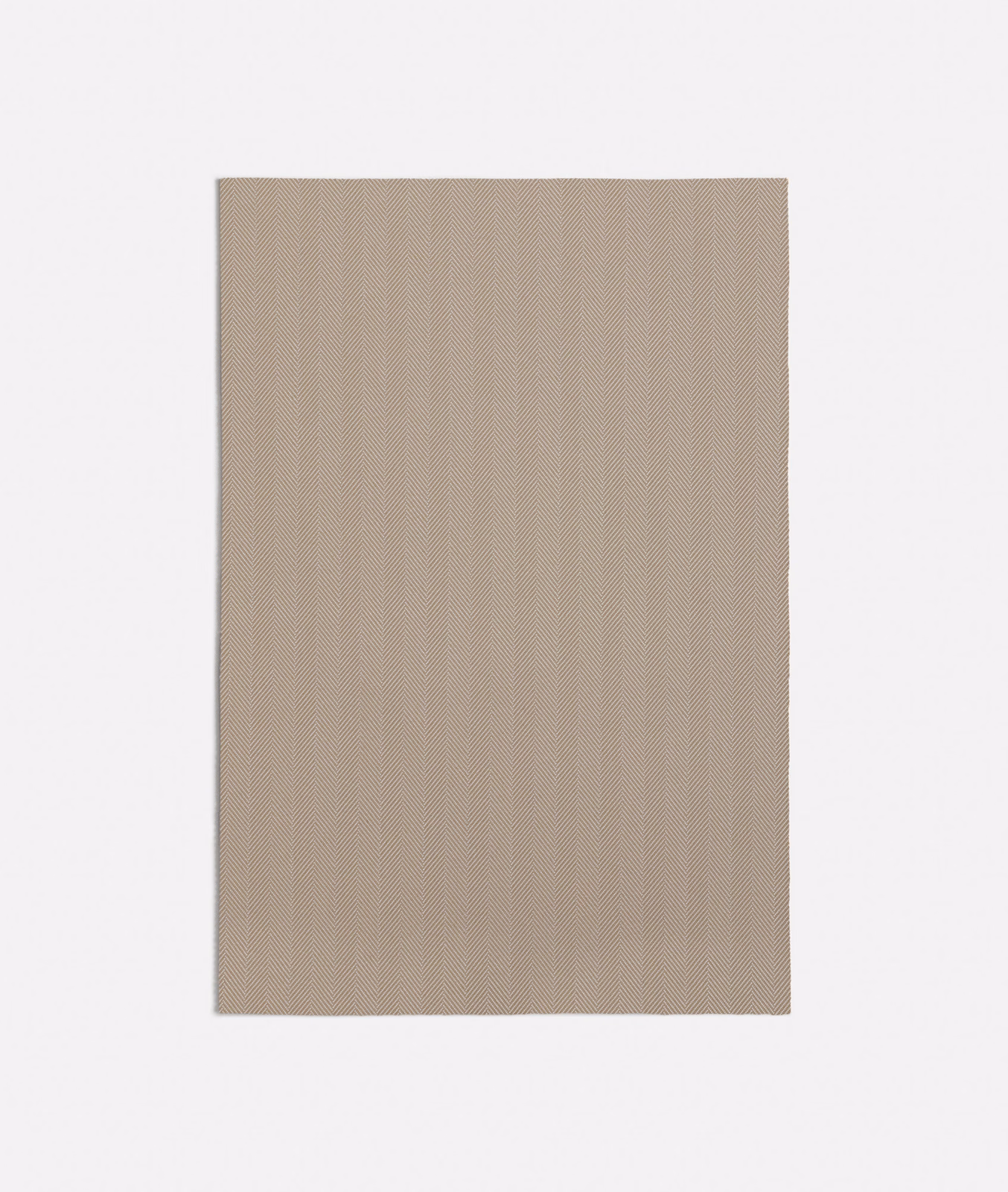 Warm taupe-beige woven swatch with fine, subtle vertical rib texture
