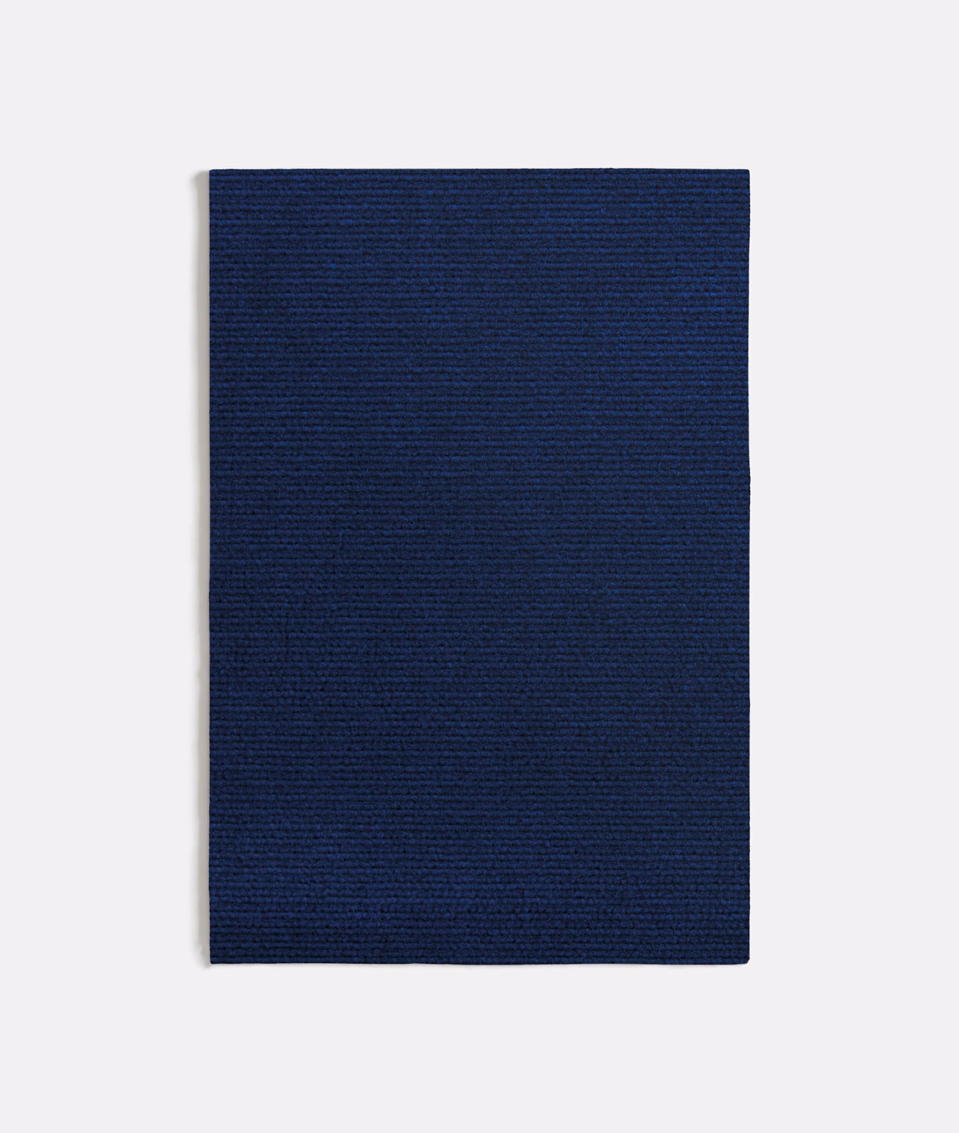 Deep navy Palermo Blue swatch with fine horizontal ribbed texture