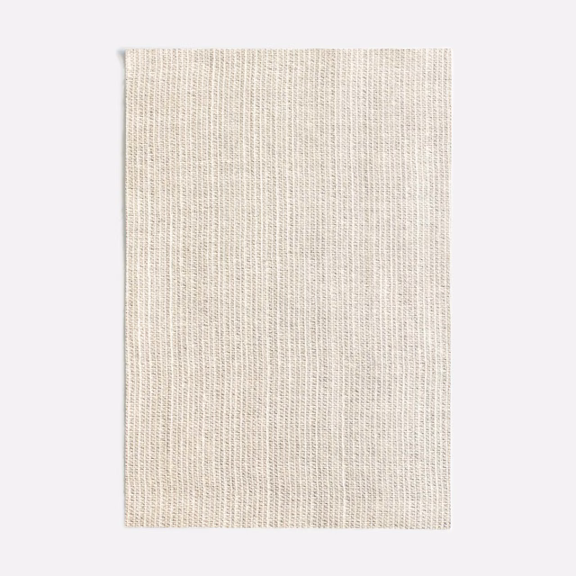 Soft ivory Paloma Linen with fine vertical slubs and a lightly grainy weave