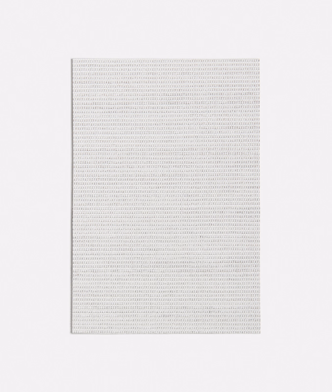 Pale cool-grey Panama weave with a fine, tightly repeated textured grid