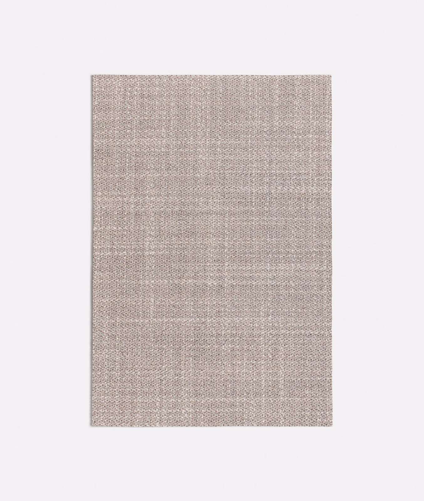 Warm taupe-grey woven swatch with a fine, softly gridded surface