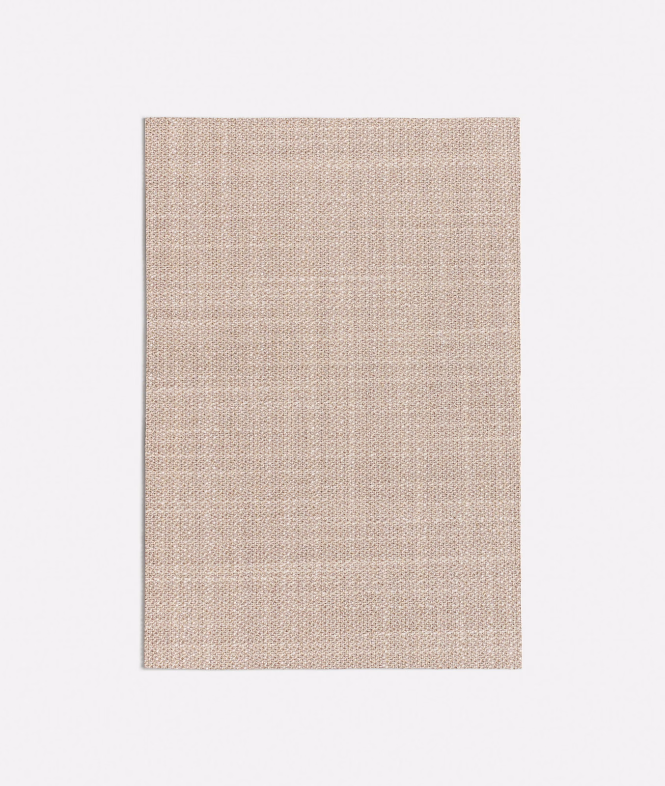 Warm oatmeal-beige woven swatch with subtle vertical and horizontal texture