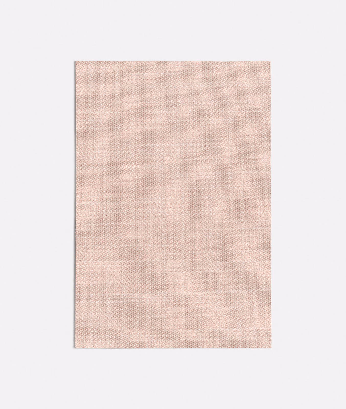Pale blush-pink woven fabric swatch with a fine textured grid surface