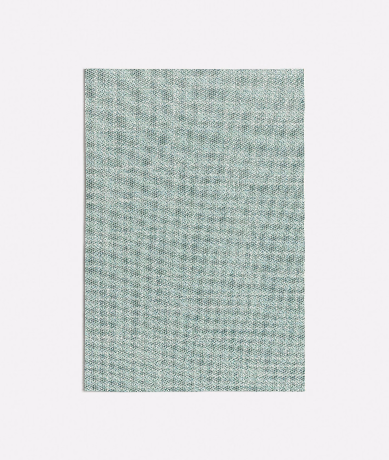 Pale seafoam green textile with fine blue-grey woven texture