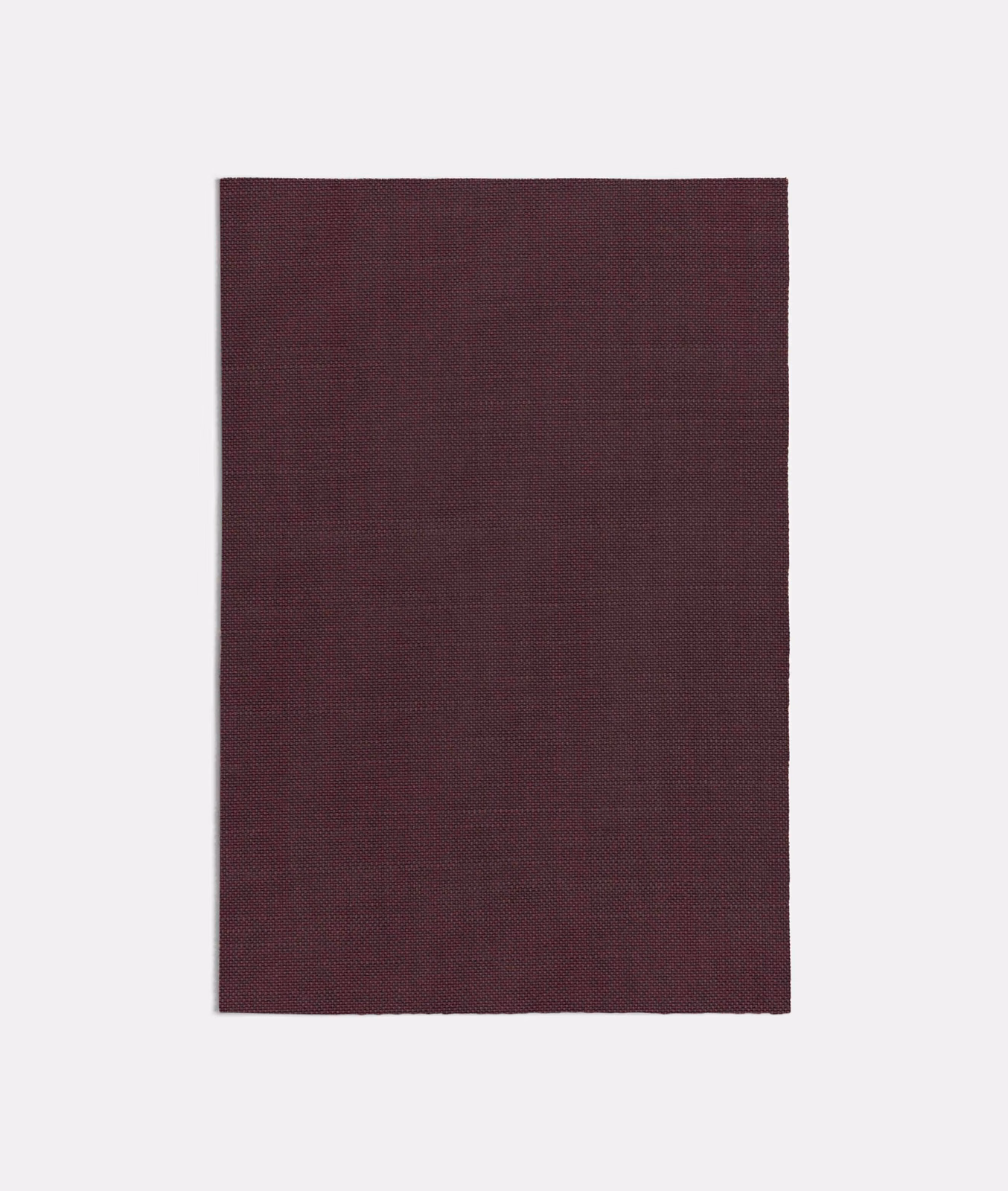 Deep burgundy-purple plain weave with a fine, understated surface texture
