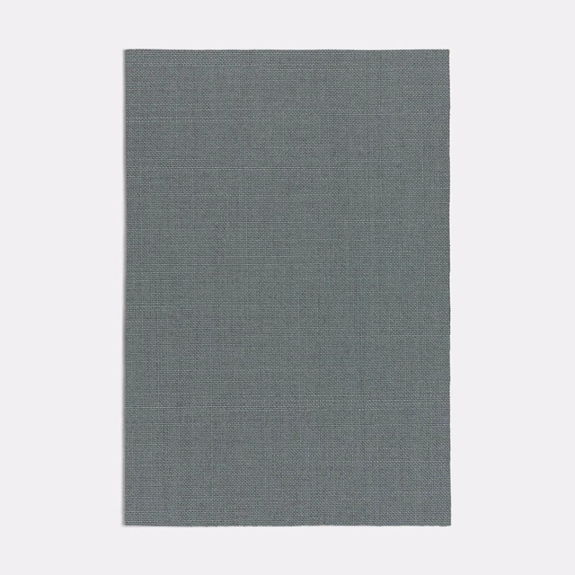 Muted green-grey fabric swatch with a fine, even plain weave