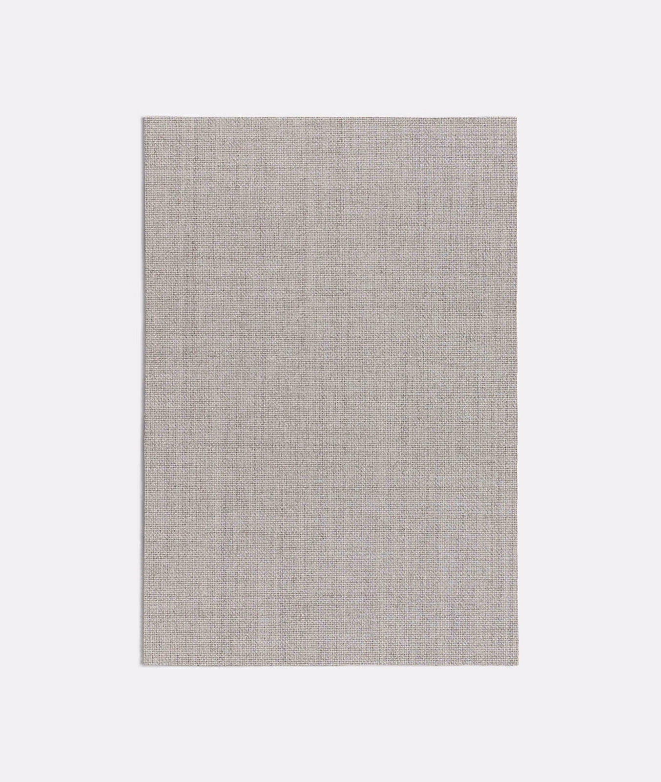 Pale taupe-grey plain weave showing fine crosshatched texture and subtle tonal variation