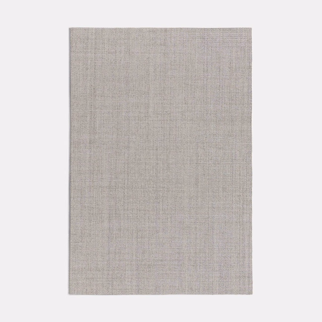 Pale taupe-grey plain weave showing fine crosshatched texture and subtle tonal variation