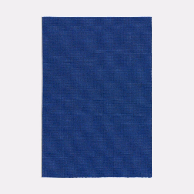 Deep blue Procopio swatch showing a fine, even woven texture