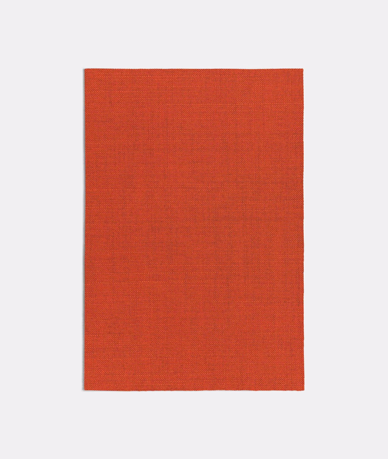 Warm burnt-orange plain weave fabric with a fine crosshatched surface