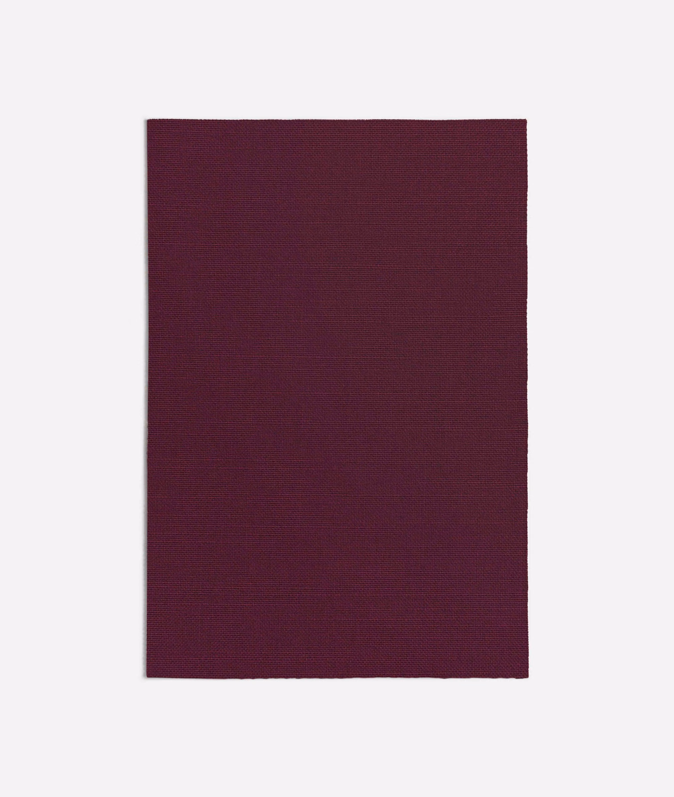 Deep plum-purple fabric swatch showing a fine, subtly horizontal woven grain