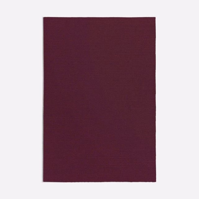 Deep plum-purple fabric swatch showing a fine, subtly horizontal woven grain