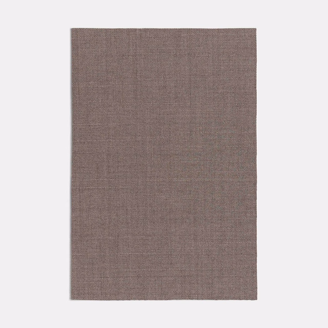 Muted taupe-brown woven fabric swatch with a fine, softly textured surface