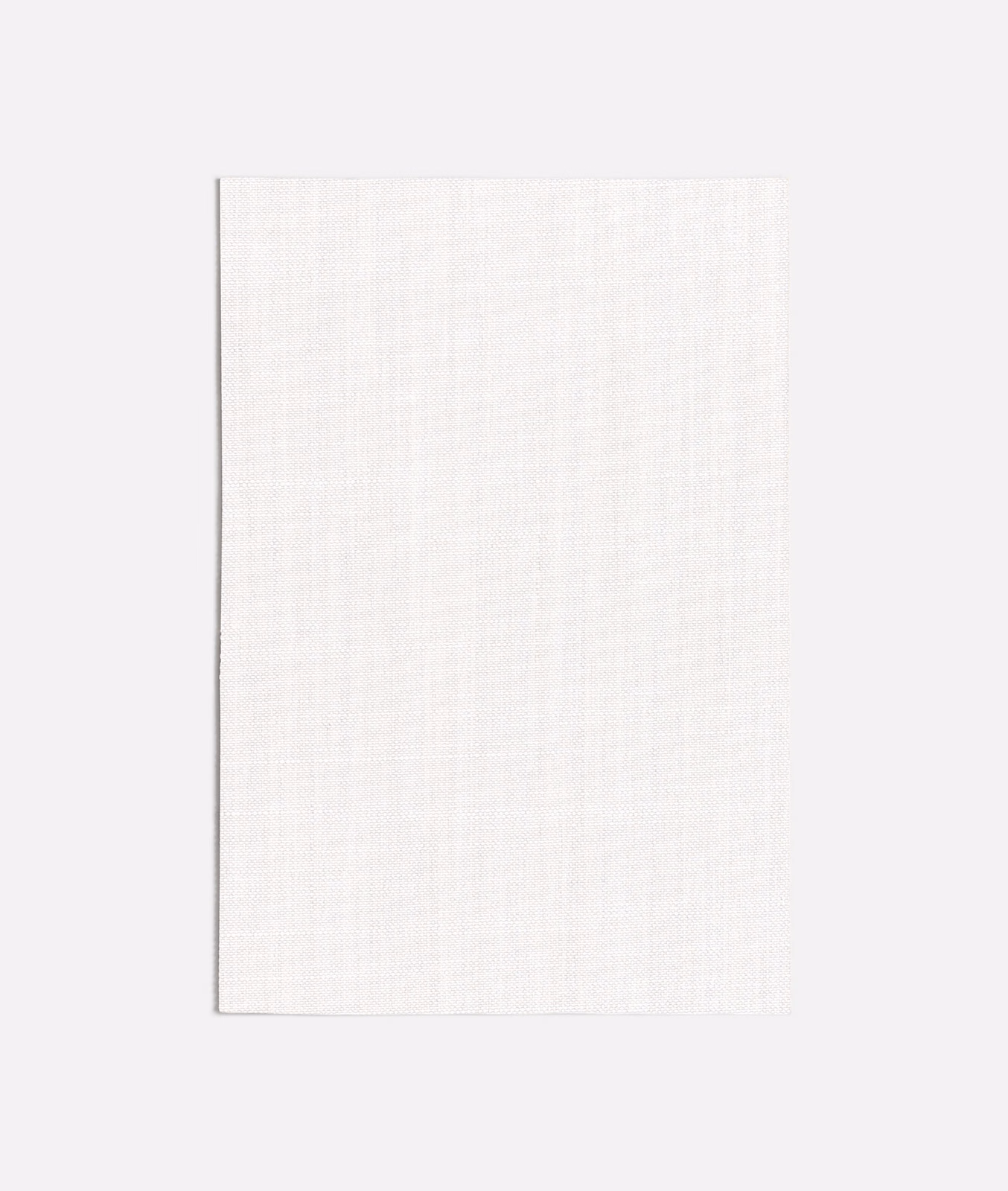 Procopio White swatch showing a fine ivory weave with subtle vertical texture