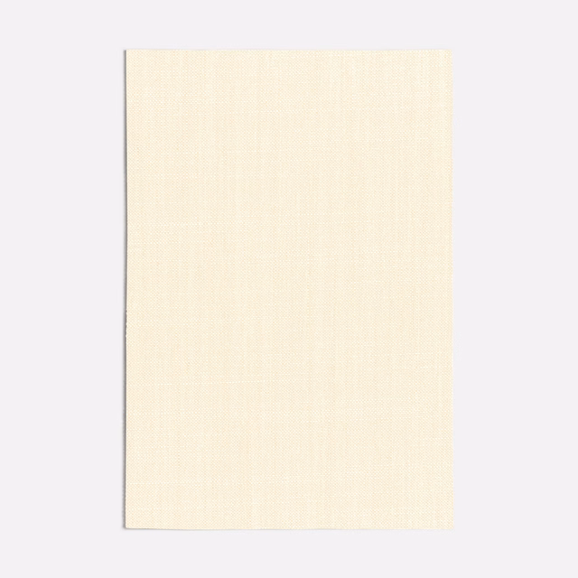 Pale ivory-white swatch with a barely textured, fine vertical plain weave