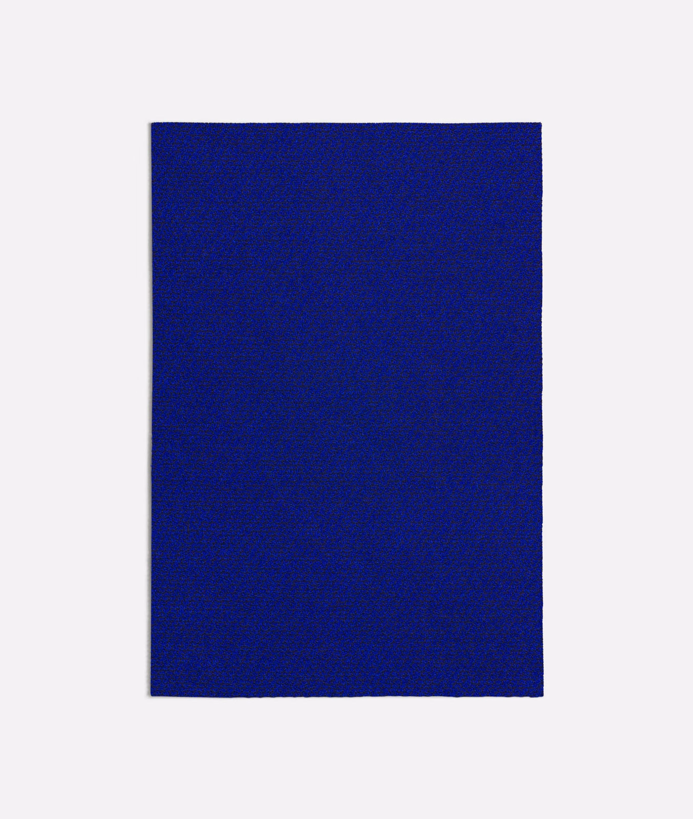 Deep cobalt blue plain fabric swatch with a subtle, fine woven texture