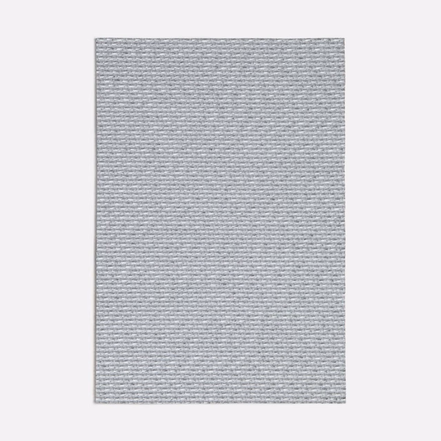 Cool grey Rabat textile with tightly ridged horizontal woven texture