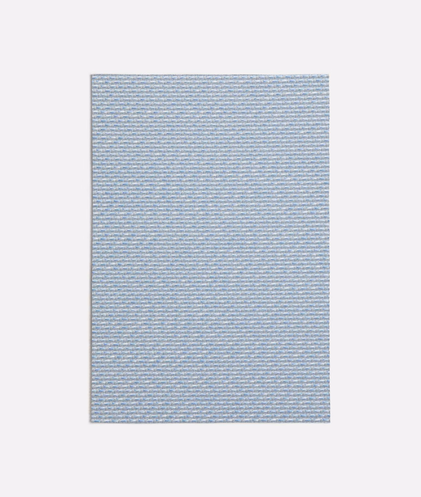 Pale blue Rabat swatch with a fine, tightly spaced horizontal woven texture
