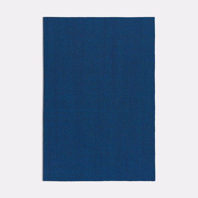 Deep blue-green Rodrigo swatch with a finely textured, compact woven surface
