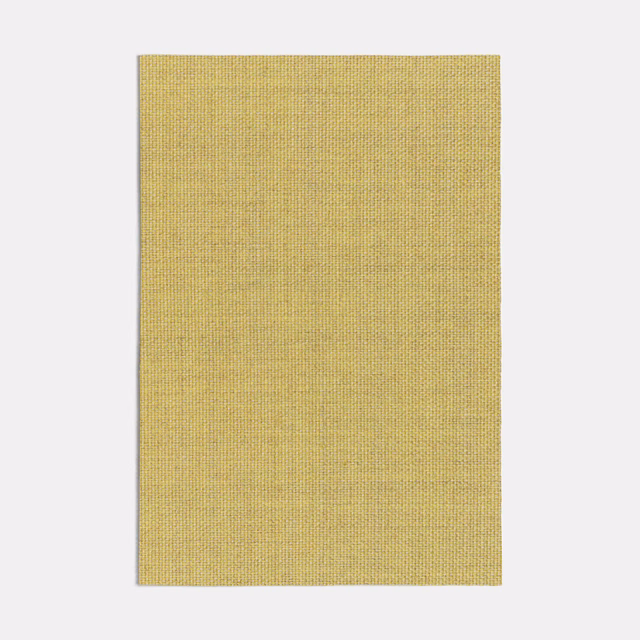 Muted olive-gold woven fabric swatch with fine horizontal texture