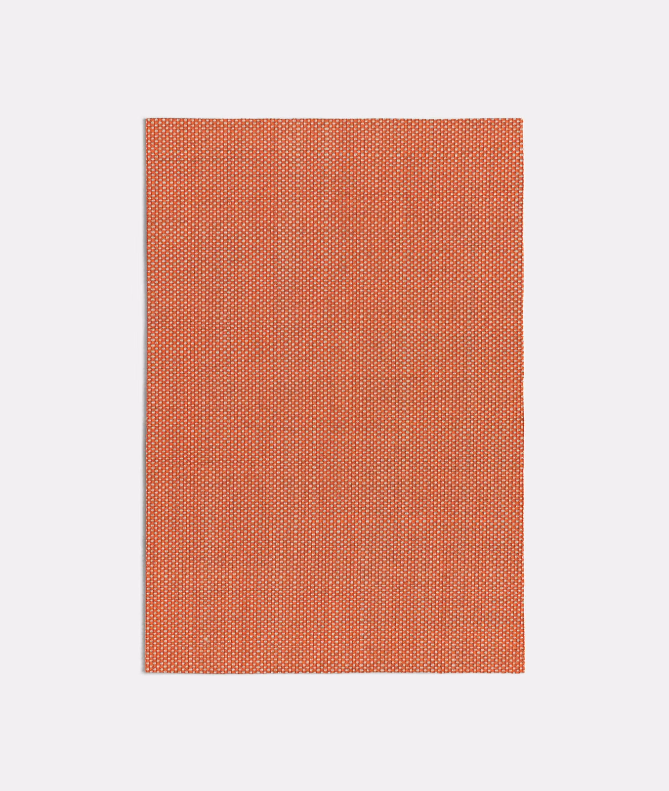 Burnt orange fabric with a fine, closely spaced pale fleck weave