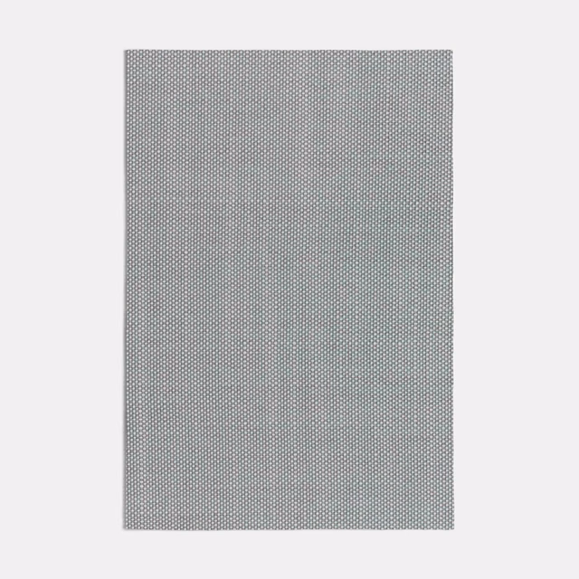 Muted sage-green swatch with a fine, tightly repeated geometric woven texture