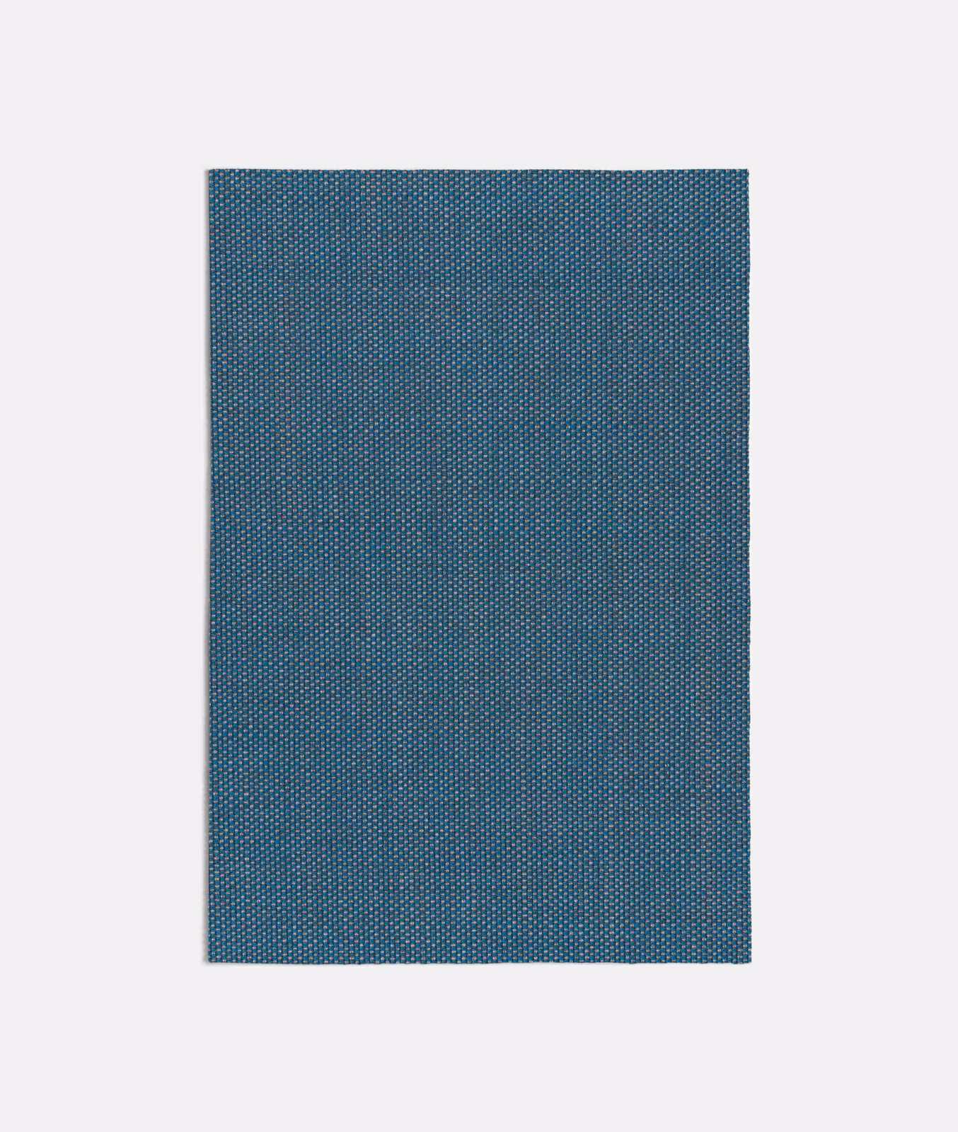 Deep blue-teal Rodrigo fabric with a tightly packed, fine flecked weave