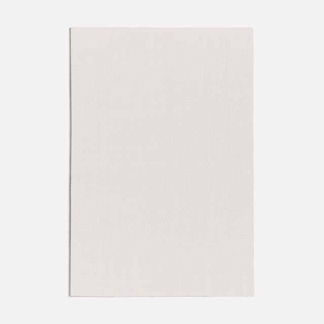 Ivory-white fabric swatch with a subtle fine-grained woven texture