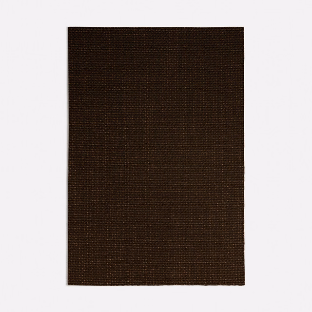 Deep espresso-brown woven textile showing a fine, compact, subtly flecked surface