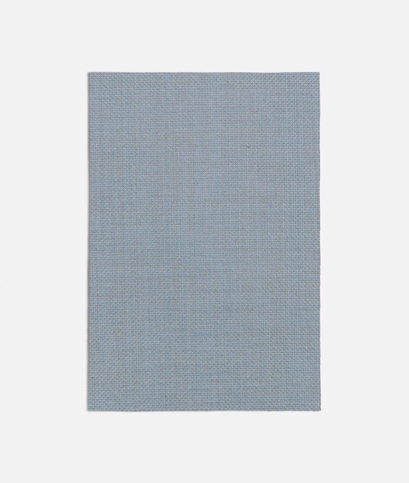 Pale blue plain weave with a subtle grey cast and fine crosshatch texture