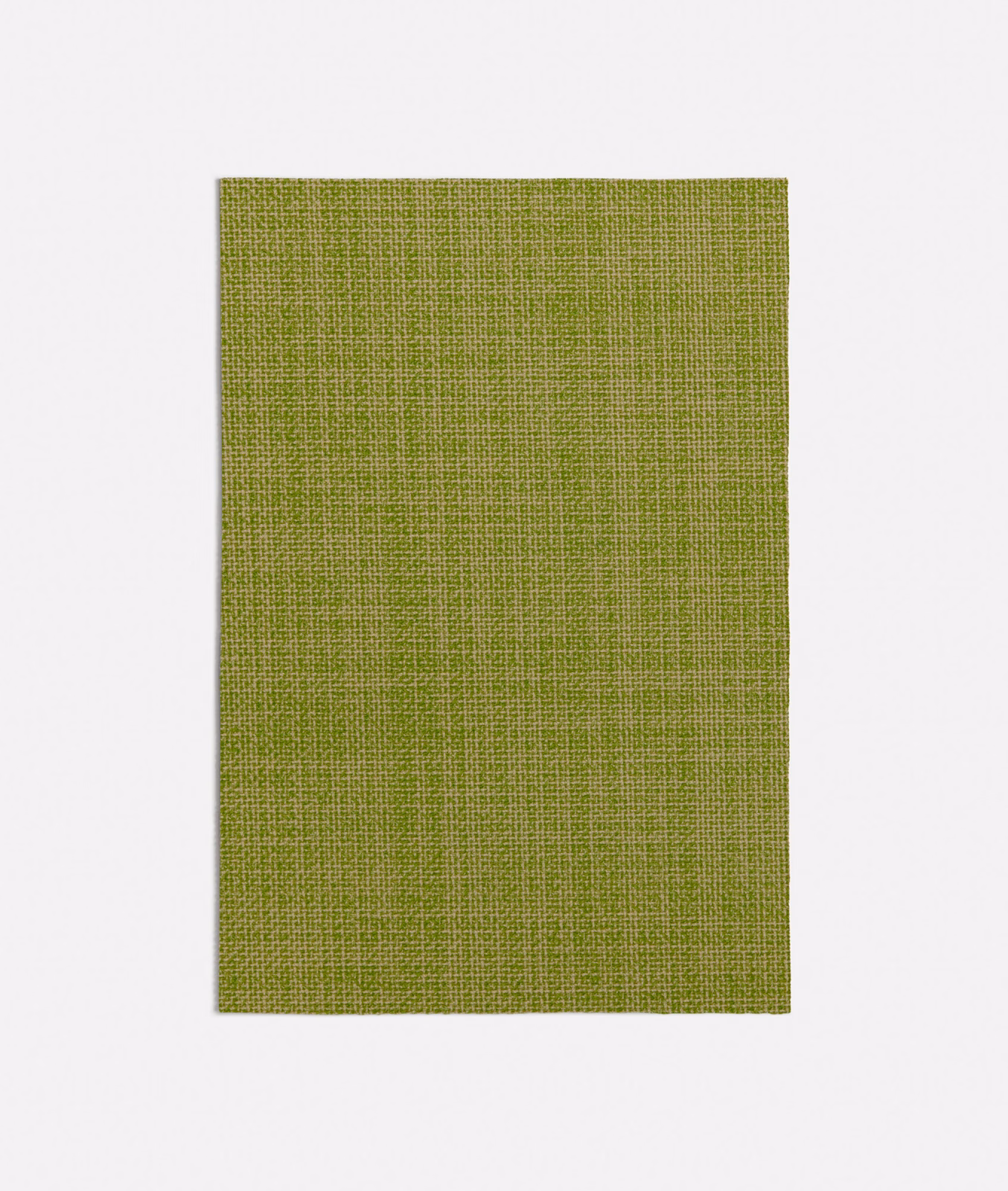 Muted olive-green Sabbia fabric showing a fine, even crosshatch weave