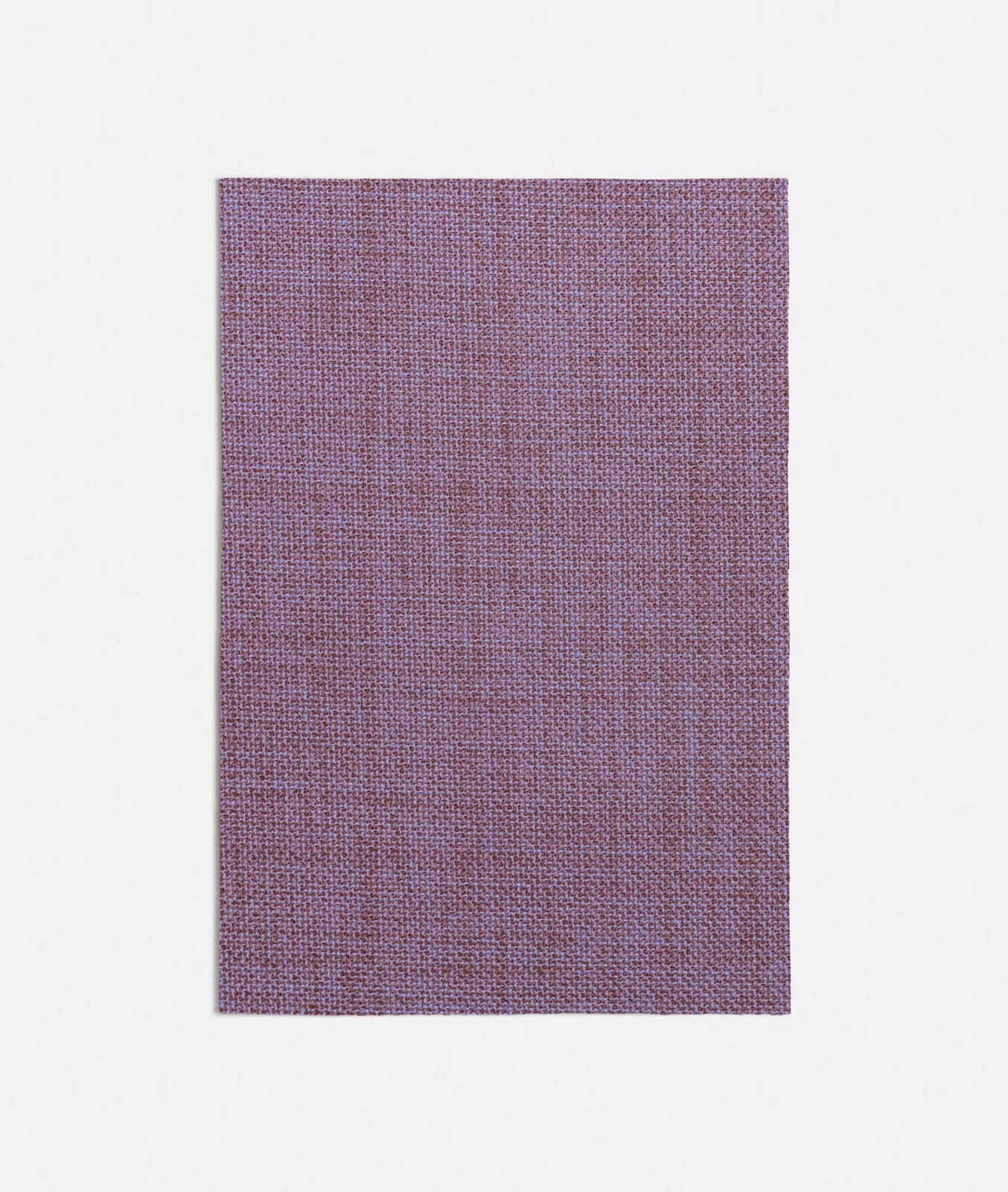 Mauve-purple Sabbia fabric with a fine, even crosshatched weave