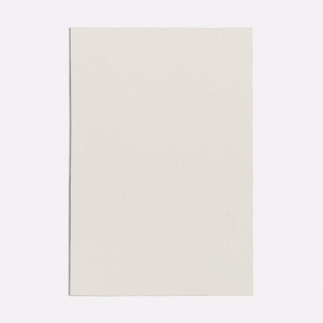 Warm ivory-white swatch showing a fine, even woven texture