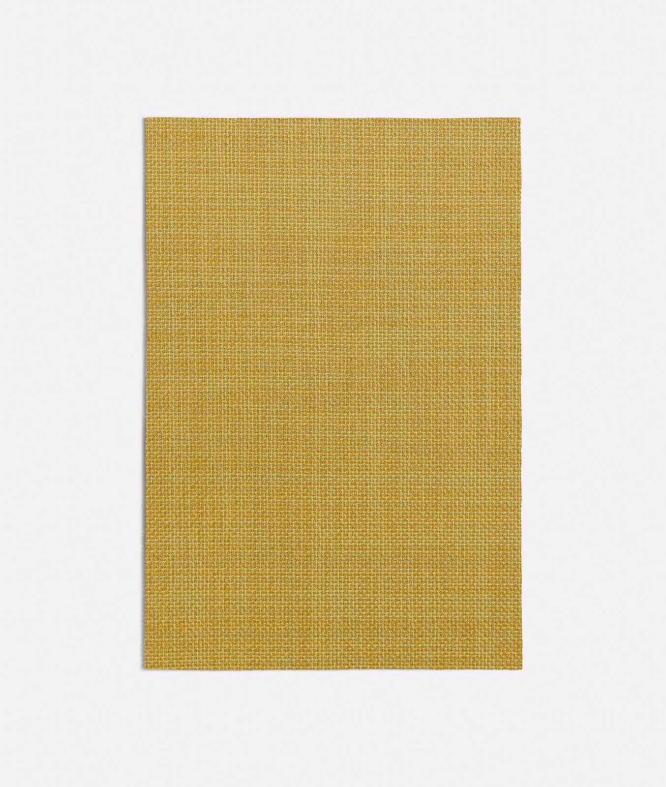 Warm ochre yellow fabric with a fine, tightly woven crosshatch texture