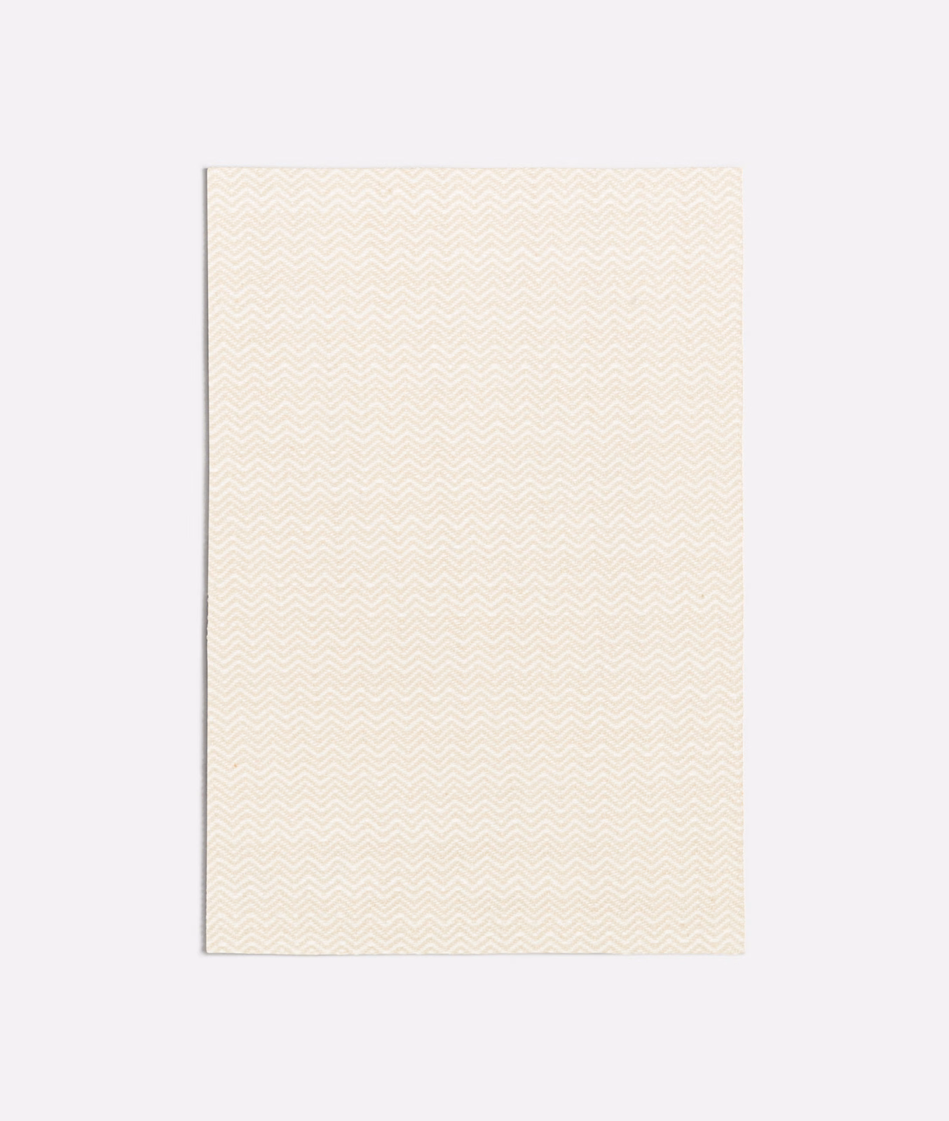 Ivory fabric with a fine, low-contrast chevron weave and softly textured surface