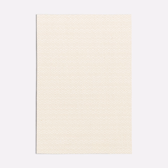 Ivory fabric with a fine, low-contrast chevron weave and softly textured surface