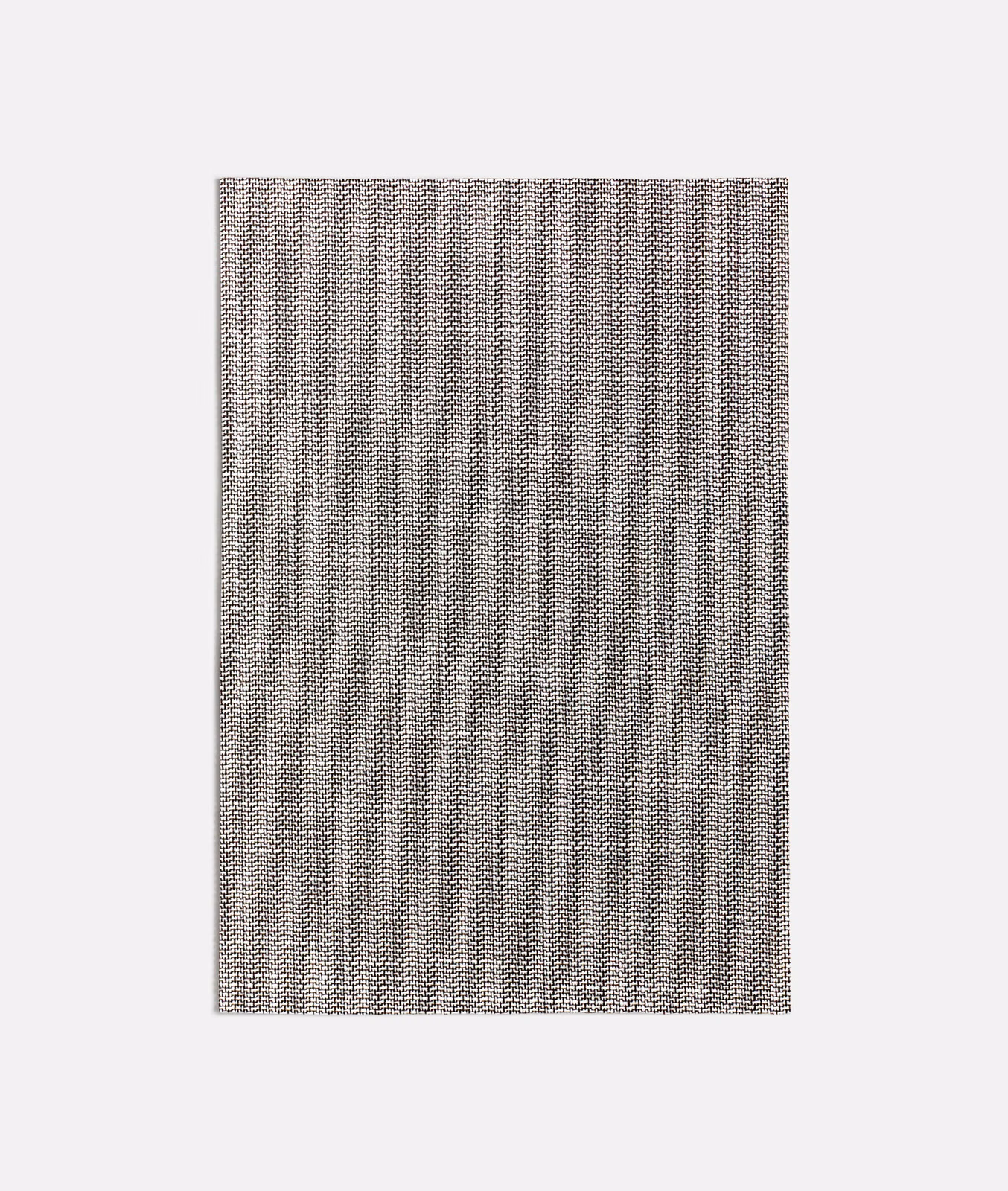 Charcoal and white woven upholstery fabric with fine vertical geometric texture