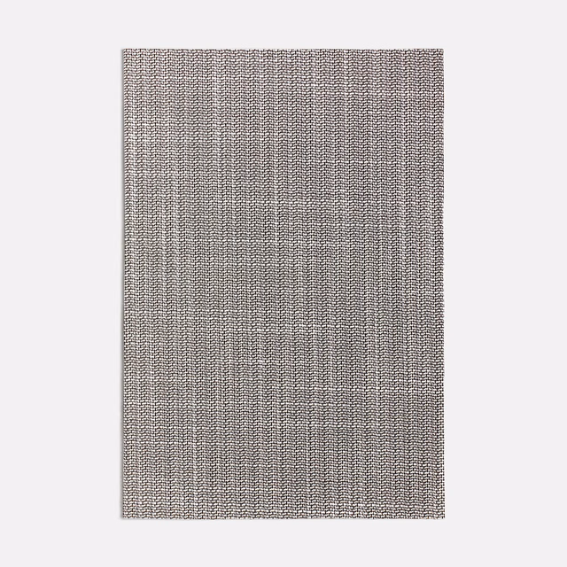 Charcoal and white woven upholstery fabric with fine vertical geometric texture