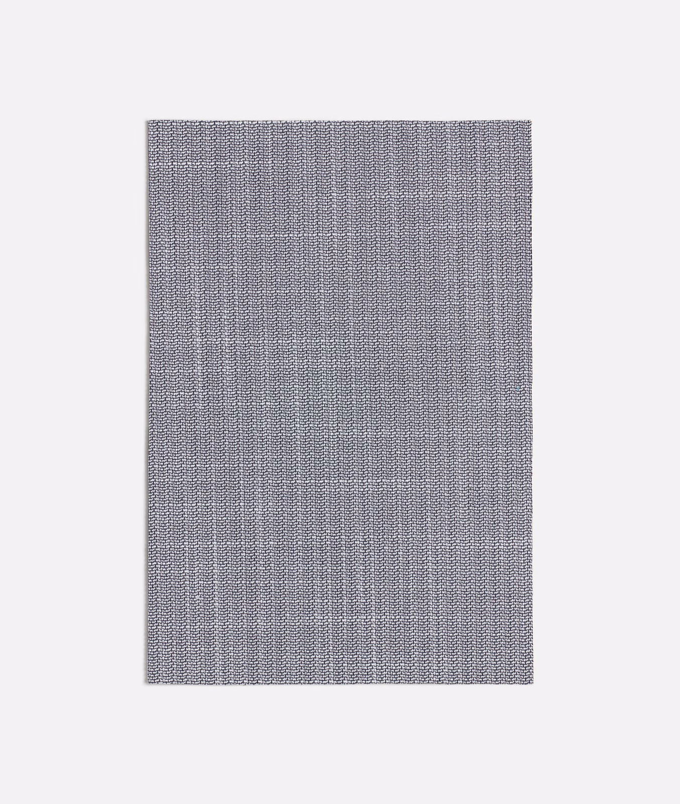 Muted blue-grey Stuoia textile with a fine checked weave and subtle vertical texture