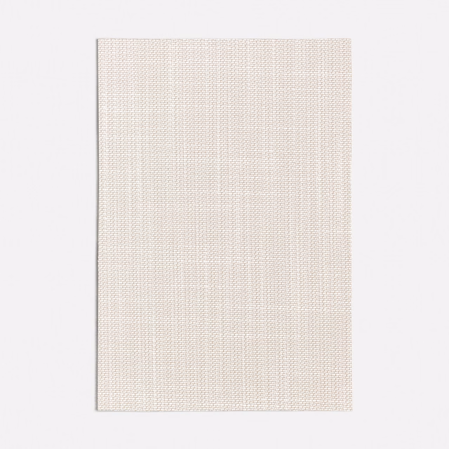 Pale sand textile swatch with fine vertical ribs and a matte woven texture