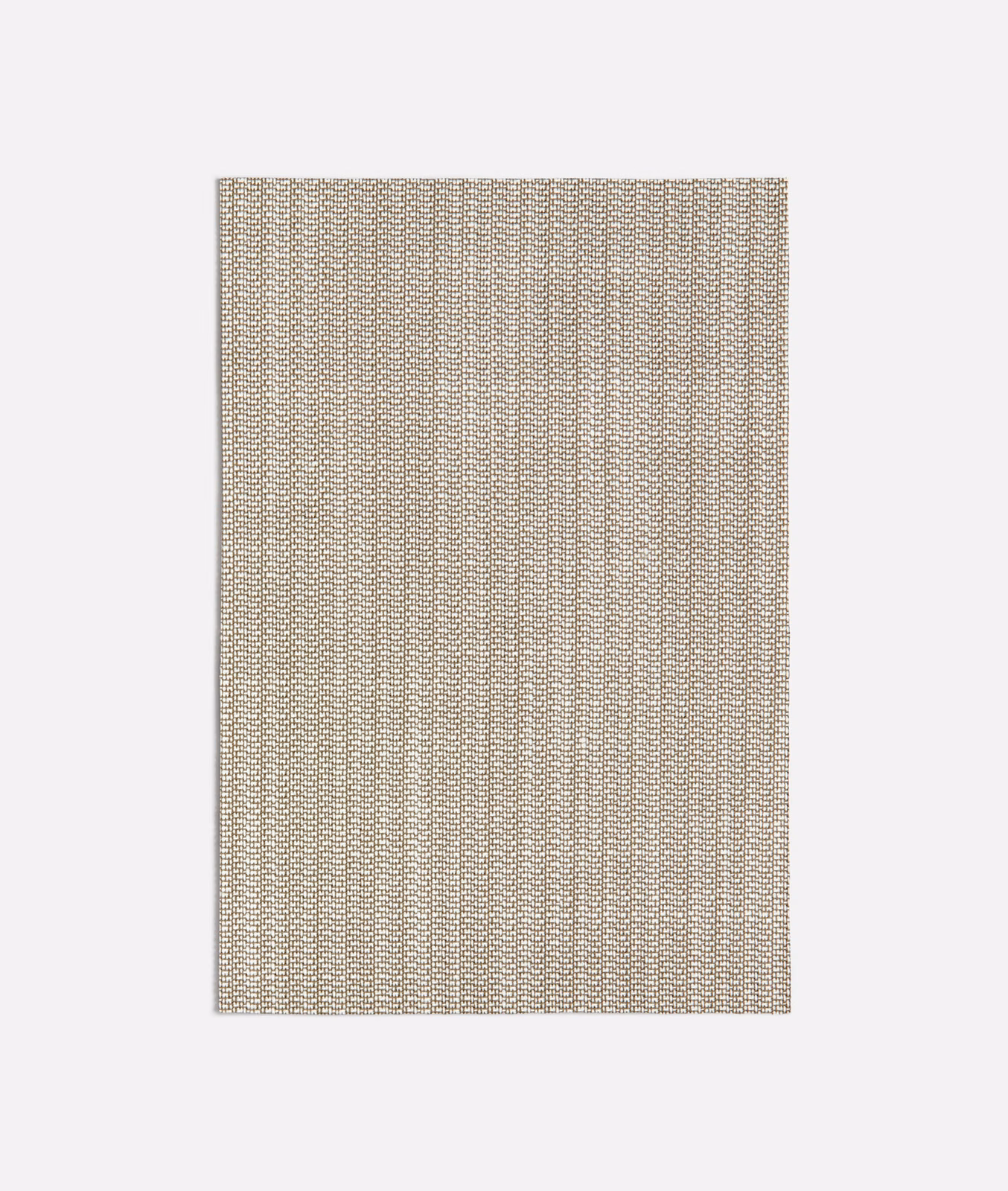 Mushroom taupe textile showing a fine repeating weave with subtle vertical striping