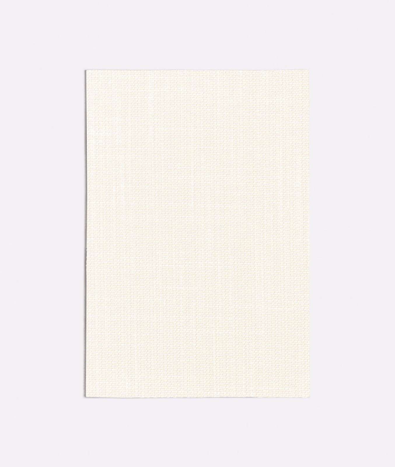 Ivory white Stuoia fabric swatch with fine vertical woven texture