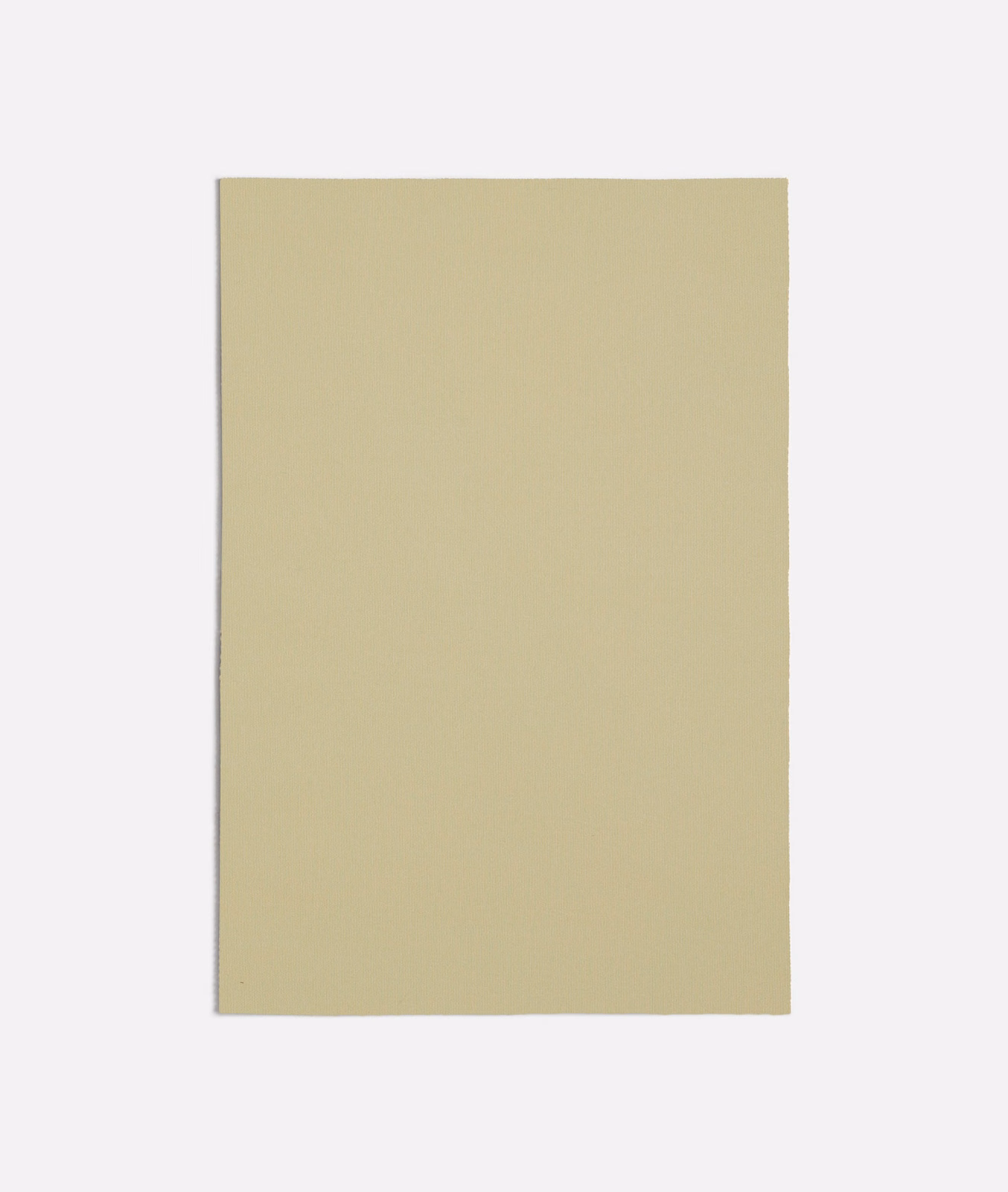 Pale yellow-beige plain woven fabric swatch with a softly matte surface