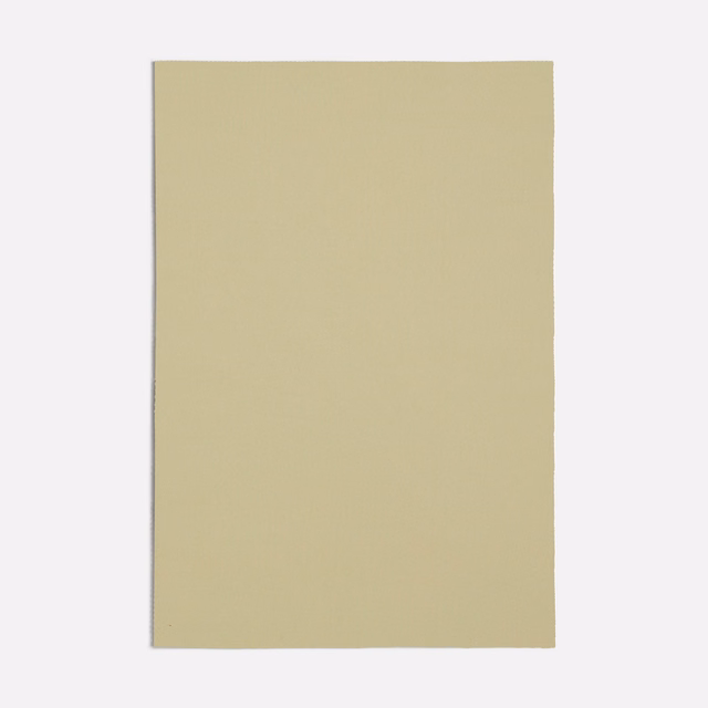 Pale yellow-beige plain woven fabric swatch with a softly matte surface