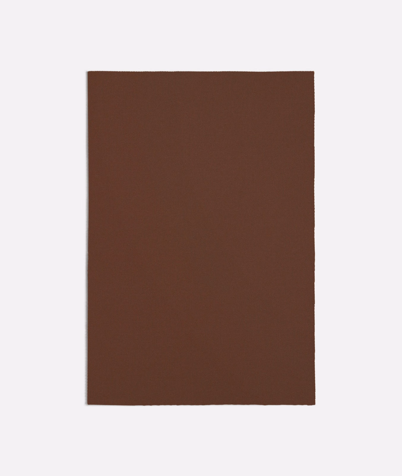 Deep warm-brown plain fabric swatch with a fine matte surface texture