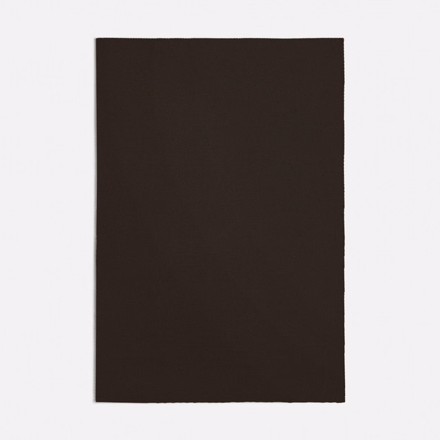 Near-black dark brown plain fabric swatch with a dense, subtly textured matte surface