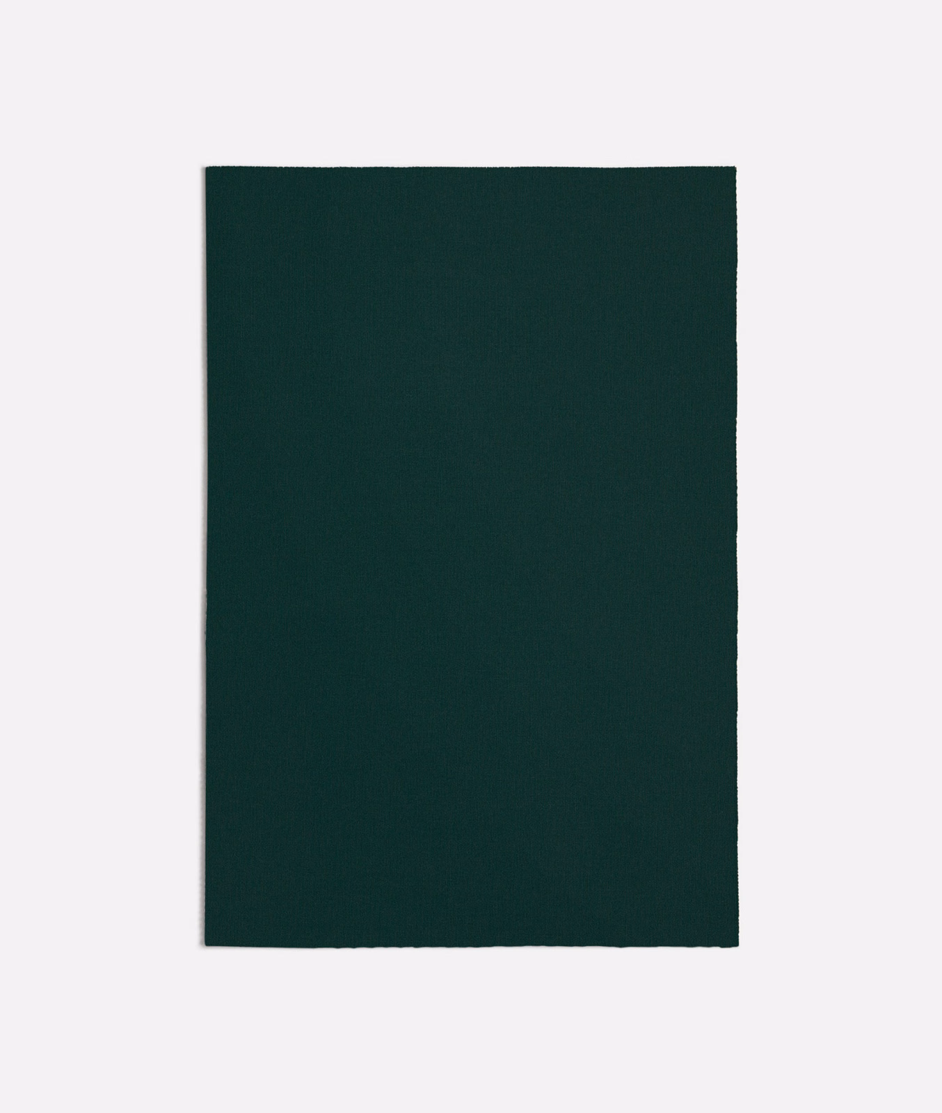 Deep forest green plain-woven textile swatch with a soft matte surface