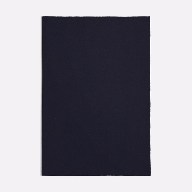 Near-black navy swatch with a subtle, tightly woven matte surface
