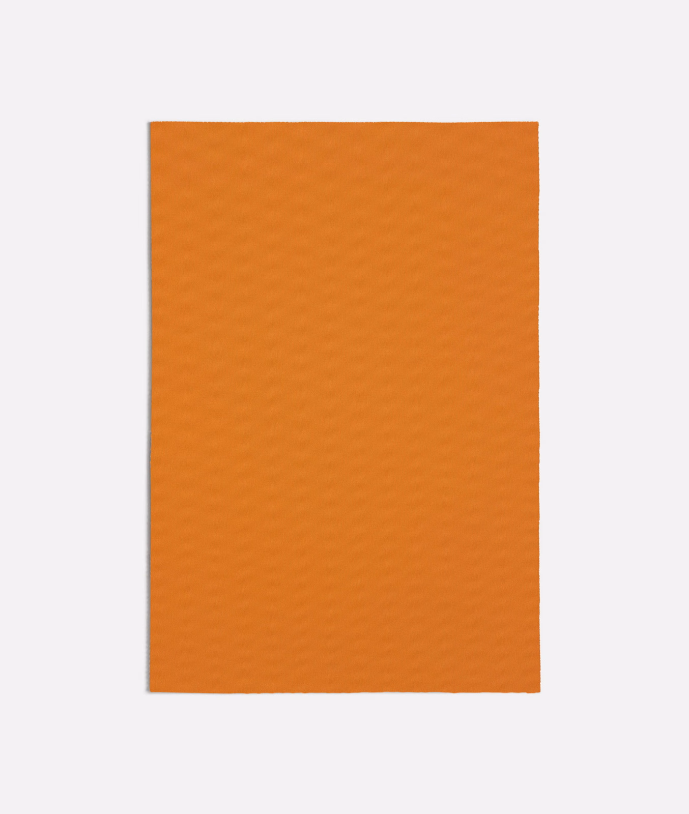 Warm orange plain textile with a subtly textured, even woven surface